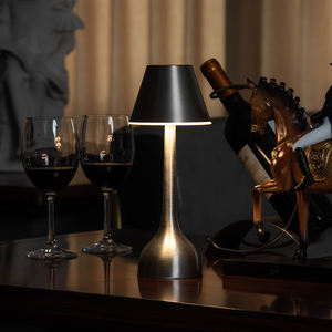 Modern <b>Rechargeable</b> Portable Touch Control RGB Aluminum Battery Operated Bar Hotel Decorative Cordless Led <b>Table</b> <b>Lamp</b> Ra90 50000 - Product Image 5