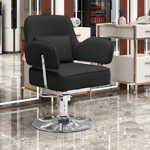 Sillón <span class=keywords><strong>de</strong></span> Lujo para Estilismo <span class=keywords><strong>de</strong></span> Salón con Base Dorada y Estructura Metálica <span class=keywords><strong>de</strong></span> Acero Inoxidable - Product Image 6