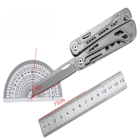 Pince multifonction 16 en 1 en acier inoxydable, pliable, pour la survie, l'EDC, le camping, la coupe de fil, outil industriel