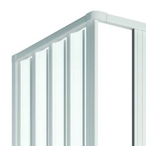 Mampara de Ducha de Esquina Loris Lux Moderna de 80x120cm, Puerta Corredera sin Marco de Vidrio Templado con Puertas Plegables - Product Image 2