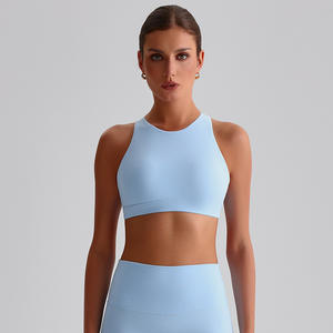 Vente en gros de sous-vêtements de fitness pour femmes, <span class=keywords><strong>soutien</strong></span>-<span class=keywords><strong>gorge</strong></span> de yoga croisé dans le dos, hauts d'athlétisme, camisoles, soutiens-<span class=keywords><strong>gorge</strong></span> de <span class=keywords><strong>sport</strong></span> à fort impact et à séchage rapide pour femmes - Product Image 3