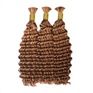 Extensiones de Cabello Virgen Hindú al por Mayor, Rizado Boho, Doble Trama, Micro-Link, Solo Colores Oscuros, Hali Hair - Product Image 4