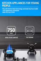 Kompor Gas Industri Dua Tungku Wok, Peralatan Restoran, Pembakar Wok Cina, Kompor Berdiri, Kompor Gas