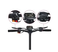 Scooter Eléctrico Plegable de Dos Ruedas con Motor Dual de 1200W, Neumáticos Anchos de 10 Pulgadas, Batería de Litio Extraíble de 20Ah para Adultos