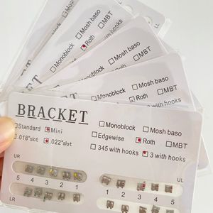 UM Dental Brackets Metall Bondable Mini Slot Roth Dental Kiefer ortho pä dische Bracket 022/018 Mono block 5-5 MBT MESH BASE - Product Image 3