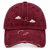 Casquette de baseball unisexe adulte en sergé de coton, 6 panneaux, délavée et vieillie, réglable, brodée, haute qualité, vente en gros OEM en vrac