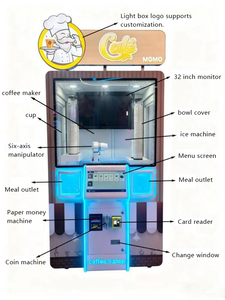 Nueva Cafetera Comercial Automática de Alta Eficiencia con Brazo Robótico Cruzado de Acero Inoxidable para <span class=keywords><strong>Café</strong></span>/Té/Leche, con Motor PLC de 220V para Mesa/Bar - Product Image 5
