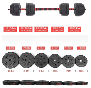 Haltères en ciment écologique de 20 à 40 <span class=keywords><strong>kg</strong></span>, vente chaude, <span class=keywords><strong>pas</strong></span> <span class=keywords><strong>cher</strong></span>, pour l'exercice - Product Image 6