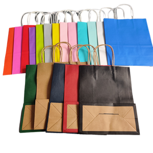 Custom Print Gold Logo Brand Small Store Boutique Clothing Packaging Jewelry Perfume Black Paper Gift Bags With <b>Flat</b> Handles - Product Image 6