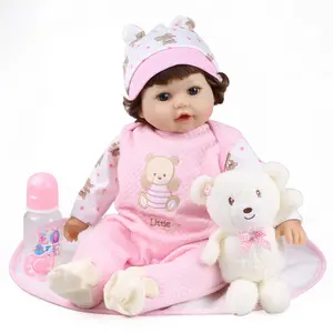 生命出生的婴儿22英寸55厘米逼真的哭泣婴儿硅胶贝贝玩具Qirls重生娃娃