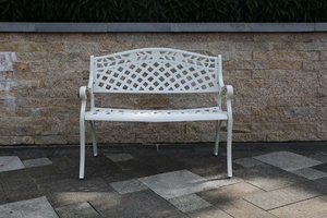 Chaise <span class=keywords><strong>de</strong></span> parc d'extérieur blanche en <span class=keywords><strong>aluminium</strong></span> moulé, meuble <span class=keywords><strong>de</strong></span> loisirs, d'extérieur, <span class=keywords><strong>de</strong></span> paysage <span class=keywords><strong>de</strong></span> forêt, chaise <span class=keywords><strong>de</strong></span> salle à manger, <span class=keywords><strong>banc</strong></span> <span class=keywords><strong>de</strong></span> parc - Product Image 6
