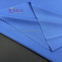 Tissu maille extensible tricoté en œillet 100 % polyester 150 GSM, respirant, léger, anti-humidité, séchage rapide pour filles