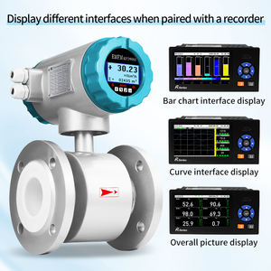 デジタル工業用電磁流量計 DN50 DN80 4-20mA RS485 導電性液体測定 水処理工場 OEM - Product Image 3