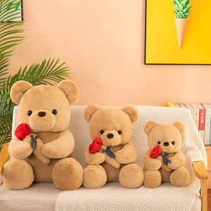 Je t'aime Rose ours en peluche en peluche pull câlin géant Couple mariage ours en peluche peluche ours en peluche poupée pour enfants cadeau - Product Image 3