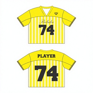 Maillot de football vintage personnalisé par le fabricant, nouveau design, maillots de sport colorés pour l'entraînement, découpe automatisée à 100% - Product Image 1