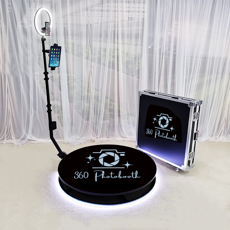 360 фотобудка с замедленным движением вращающаяся Шестигранная 360 фотобудка с 360 коробкой для переноски фотобудки