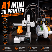 Impresora 3D Original Bamboolab A1 Mini Combo, Impresora FDM de Escritorio para el Hogar, Nivelación Totalmente Automática, Multicolor, Alta Velocidad
