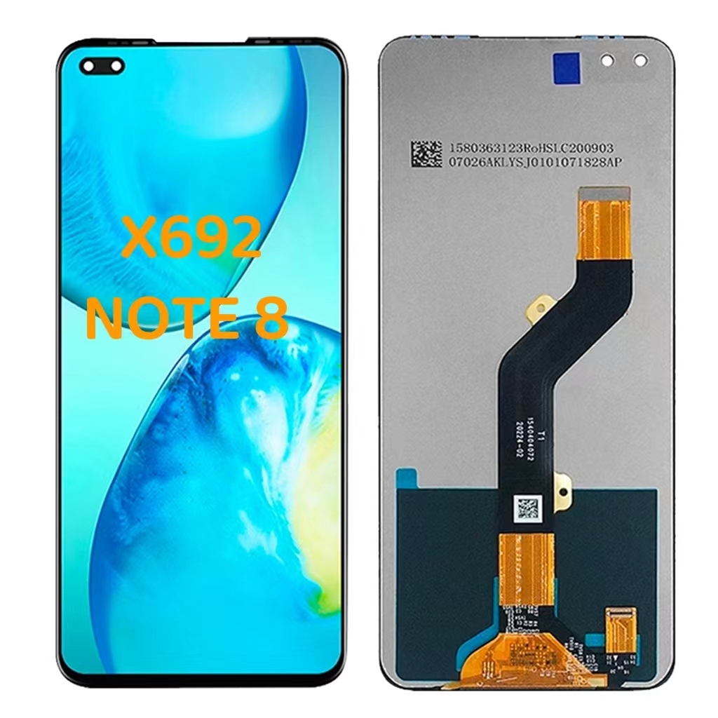 Infinix X692 用モバイルフォンLCDディスプレイ - 黒色, 1年保証, 迅速配送