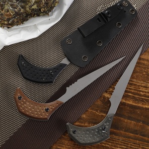 Cuchillo de Combate Basi y Abridor de Pastel de Té Pu'er, Hoja de Acero Inoxidable, Mango G10, Grado DIY, OEM Personalizable - Product Image 5