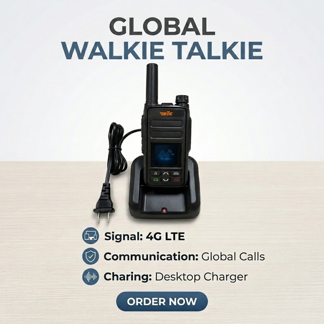 DK--K2 4G Desktop Charger Walkie Talkie Long Range Global Talking Network Global Ptt 4G LTE POC Radio With Sim Card