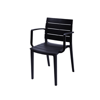 Chaise de salle à manger moderne, stable, ergonomique, empilable, en plastique PP résistant aux intempéries, pour l'école, la maison, l'extérieur