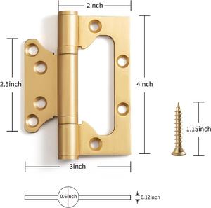 Invisible Door <strong>Hinges</strong> with Hydraulic Spring-loaded <strong>Hinges</strong> and <strong>Automatic</strong> Door Closers. 5-inch Double-and-double Function <strong>Hinges</strong> - Product Image 3