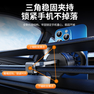 Soporte magnético para teléfono para coche, soporte universal para rejilla de ventilación con fuerte magnetismo para navegación - Product Image 3