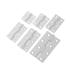 Stainless Steel Hinge 1 1.5 2 3 4 Inch 6 Hole 180 Degree For Cabinet Door Window <b>Drawer</b> Wardrobe Shoe Cabinet - Product Image 2