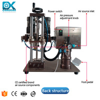 Capsuleuse manuelle à tête unique pour bouchon de goutte oculaire Fabricant Machine de capsulage semi-automatique pour bouteilles en plastique