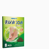 Patchs OEM en gros pour soulager l'hallux valgus et les pieds enflés avec traitement à base de plantes chinoises, 8 pièces/boîte