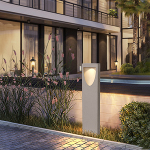 Cement Pillar <b>Lights</b> Outdoor Waterproof Minimalist Lawn Lamp <b>for</b> Courtyard Garden <b>Pathway</b> - Product Image 2