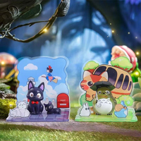 Hayao Miyazaki Figurine de scène en acrylique de la série Anime Mignonne Histoires de fées, Boîte mystère, Totoro, Homme sans visage, Ornement de bureau, Cadeau de collection