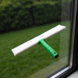 Aluminum <b>Squeegee</b> 25 Cm With Green Handle For Window Cleaning - Product Image 3