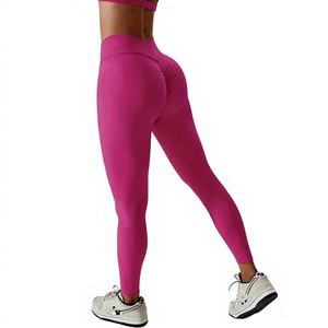 Nueva Colección de Pantalones de Yoga de Cintura Alta para Mujer, Transpirables, Tallas Grandes, Cintura Elástica, Nailon/Algodón, Secado Rápido, Ropa Deportiva para Gimnasio - Product Image 1