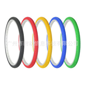 Juego de ruedas de bicicleta Nedong 24x1.5 con neumáticos sin aire tipo panal para bicicletas infantiles, delanteras y traseras - Product Image 4