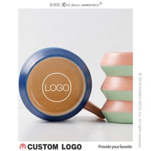 2023 جديد فنجان قهوة بورسلين السيراميك قوس قزح الكؤوس القدح مخصص شعار - Product Image 6