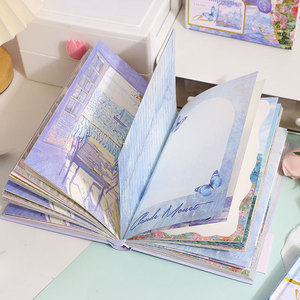 Carnet de notes Golden Valley <span class=keywords><strong>Impression</strong></span> Illustrator, couverture rigide en cuir, pages couleur multifonctionnelles, coffret cadeau rétro exquis - Product Image 6