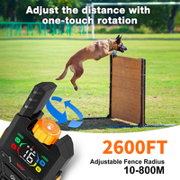 Wasserdichtes Hunde-Trainings- und Verhaltensgerät 2600ft Smart Fernbedienung Anti-Bell Hundetrainingshalsband mit LED-Licht