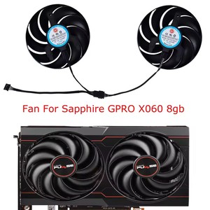 T129215SU,FD9015U12S, ventilador gráfico GPU, para Sapphire RX <span class=keywords><strong>6600</strong></span> 6600XT 6700 XT <span class=keywords><strong>PULSE</strong></span>, refrigeración de tarjeta de vídeo, reemplaza a FDC10H12D9-C - Product Image 1
