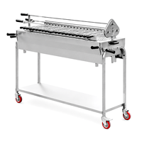 Barbecue de jardin populaire Barbecue à charbon de bois extérieur Barbecue Commercial Heavy Duty BBQ Gill avec chariot