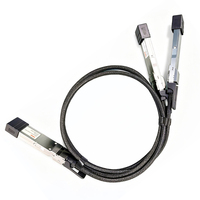 Kabel Breakout Tembaga Pasif Yunvo 400G QSFP-DD 8x50G PAM4 ke 2x200G QSFP56 4x50G PAM4 400G QSFPDD-2x200G Breakout DAC 1/2/3m