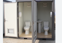 Kit de toilettes préfabriquées portables modernes, toilettes modulaires, maisons, salle de bain mobile, toilettes publiques extérieures, cabine de toilettes