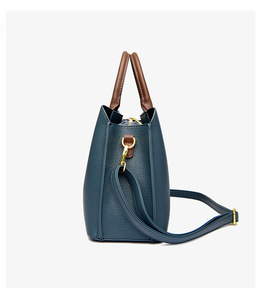 Customized PU Leather Ladies Casual Solid Color Large Capacity <b>Tote</b> Bags Women Designer Handbags - Product Image 4