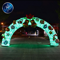 Arche de Noël gonflable personnalisée pour la publicité extérieure, idéale pour les décorations d'événements et de festivals