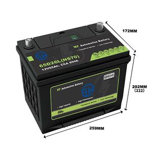 Batterie de voiture V5 12V 65Ah 65D26 sans entretien pour véhicules hybrides - Product Image 2