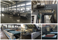 Machine de laminage automatique électrique de haute précision pour carton ondulé E Flute + 2 couches, modèle 1450 mm