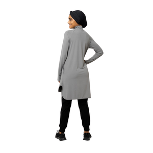 Vêtements de sport modestes musulmans haut de gamme personnalisés pour femmes - Sweat-shirts et pantalons légers, respirants, à séchage rapide en polyester/coton - Product Image 3