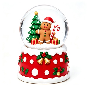 Figura de Dibujos Animados Navideños de Resina, Bola de Agua Decorativa para Mesa de Navidad, Globo de Nieve, Recuerdo Navideño, Regalo para las Fiestas - Product Image 5