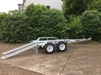 Remorque pour mini-excavatrice de 3,5T galvanisée à chaud