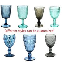 Gobelets en Verre de Vins Vente en Gros Décoration Vintage Colorée Transparente Mariage Moderne Rouge
